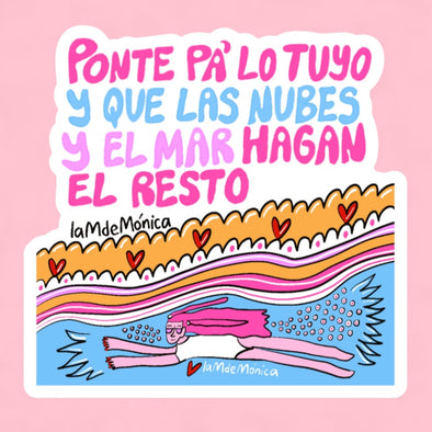 Las nubes y el mar - Sticker