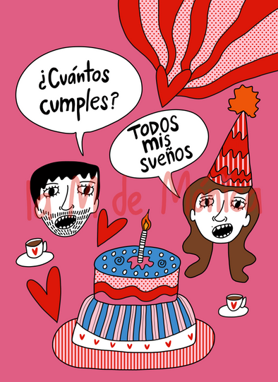Todos mis sueños - Postal de Cumpleaños